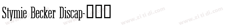 Stymie Becker Discap字体转换
